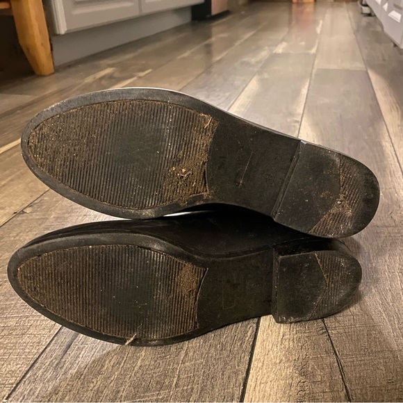 Merona || Black Chelsea Style Pull On Rubber Rainboots Size 9 - Picture 5 of 8